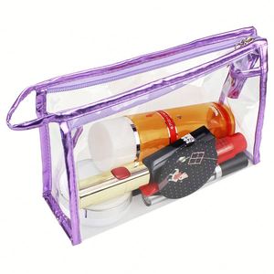 Fashion Printed Travel Pvc <b>Make</b> <b>up</b> Portable Multi-Functional Toiletry <b>Bag</b> Women Transparent Storage Cosmetic - Product Image 1