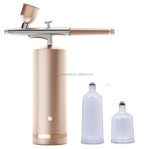 Machine à airbrush pour maquillage avec pistolet pulvérisateur rechargeable par USB, kit de beauté pour le visage, kit pour les ongles, pour les tatouages, la coloration des gâteaux, la peinture de modèles, le spa à domicile - Product Image 1