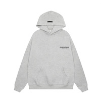 Sweat-shirt à capuche doublé polaire pour homme, style américain, marque tendance, coupe ample, veste sweat-shirt pour couple