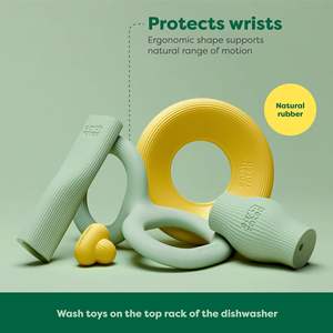 Anello di traino resistente ai morsi classico classico di successo in gomma naturale, giocattolo da masticare per cani, giocattolo interattivo - Product Image 2