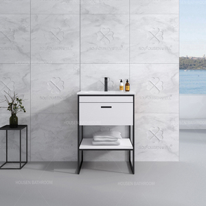 Meubles modernes de luxe Unités autoportantes de luxe Lavabo imperméable <span class=keywords><strong>Meuble</strong></span> de salle de bain avec lavabo - Product Image 2