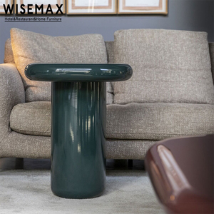 WISEMAX mobili Nordic Hotel di lusso Lobby <span class=keywords><strong>divano</strong></span> <span class=keywords><strong>tavolino</strong></span> lucido pittura in legno quadrato caffè tavolini da tè <span class=keywords><strong>per</strong></span> soggiorno - Product Image 2