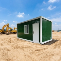Bureau/Dortoir Temporaire en Panneaux Sandwich Préfabriqués Imperméables, Construction Rapide et Durable
