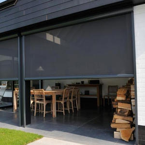 Stores électriques motorisés pour véranda, à glissière verticale, modernes, intégrés à l'extérieur, simples - Product Image 3