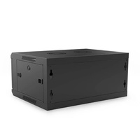 Rak Kabinet Jaringan Dinding 4U Pintu Kaca Server Pusat Data Peralatan IT Penyimpanan Switch Jaringan IP 5G FTTH