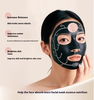 Masque facial intelligent à micro-courant alimenté par l'IA, infusé à l'acide kojique, anti-âge, liftant, raffermissant, tonifiant intelligent, masque noir