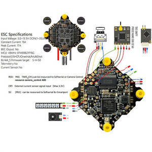Darwin <span class=keywords><strong>Mini</strong></span> FPV F411 AIO Controlador de vuelo OSD BEC BL _ S 15A 4In1 ESC BEC BL_S para RC Drone FPV Racing Compatible Betaflight F4 - Product Image 6