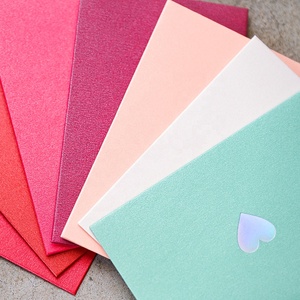 Phong Cách Mới Đẹp Ngọc Trai Giấy Trái Tim Trang Trí Hot Foil Stamping Mini Tình Yêu Phong Bì Thanh Lịch Lời Mời Thẻ Quà Tặng Phong Bì - Product Image 4