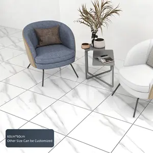 Venda De Pisos De Vinil De Luxo OEM Impermeável Personalizado PVC Estilo Industrial porcelana polido mármore vitrificado olhar laje telha