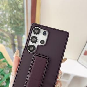 <span class=keywords><strong>Funda</strong></span> para Teléfono con Soporte Plegable para Muñeca, Color Puro, TPU y PC, para Samsung Galaxy S26 Ultra S25 S24 - Product Image 3