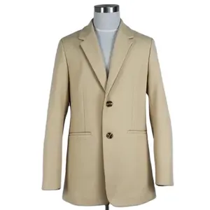 Moda Slim Fit Cor Branca Melton Homens Vestuário Jacket Coat Blazer