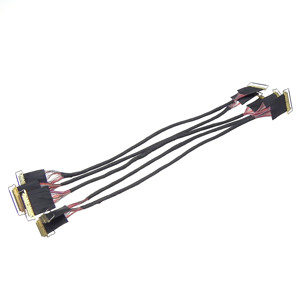 Aangepaste 40-pins 0,5 mm 20455 connector PTFE LVDS-kabel, hoogtemperatuur displaykabel met treklip voor industriële LCD-moduleassemblage - Product Image 6