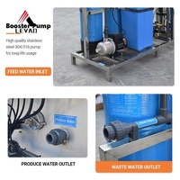 Machine de traitement d'eau distillée RO 250LPH 500LPH, système de purification d'eau en PRV, distributeur d'eau potable pour entreprises