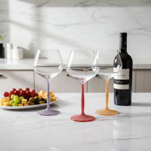 Gelas Anggur Merah Berkilau Berwarna Grosir - Gelas Kristal Premium Jernih untuk Dekorasi Bar/Restoran/Pernikahan - Product Image 2