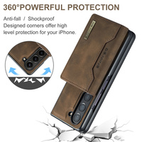 Étui de luxe 2-en-1 en cuir PU avec porte-cartes magnétique pour Samsung Z Fold 7 6 5 4 3 8 Ultra – Housse antichoc détachable avec portefeuille