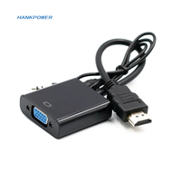 Adaptateur HD-MI vers VGA 1080P de haute qualité avec câble audio et vidéo HDTV de charge