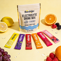 Borzhijin Elektrolytenpoeder OEM Private Label Suiker Vrij Hydraterende Sportdrank Mix Rehydratatie Zouten Fabriek