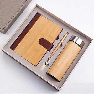 Cadeaux IStapromo - Vente flash - Nouveau carnet en bambou de qualité supérieure - Papeterie de bureau - Ensemble cadeau en bois personnalisé - Product Image 4