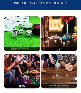 Dés à six faces personnalisés, écologiques, <span class=keywords><strong>de</strong></span> couleur personnalisée, pour <span class=keywords><strong>jeux</strong></span> <span class=keywords><strong>de</strong></span> société pour adultes, D6 polyédrique, 14 mm, 16 mm, en acrylique - Product Image 6