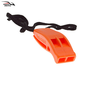 นกหวีดเอาตัวรอดแบบสองความถี่ Keep Diving PP สีส้ม น้ำหนักเบา สำหรับใช้ในกรณีฉุกเฉินกลางแจ้ง - Product Image 4