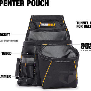 Ceinture porte-outils ToughBuilt Plus de poches Petite poche pour travaux d'entretien électrique Sac de travail pour technicien Porte-outils Organisateur de travail - Product Image 6