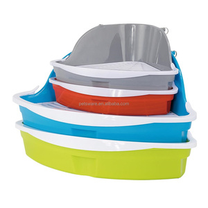 Inodoro de arena triangular de animales pequeños <span class=keywords><strong>para</strong></span> conejos y roedores - Product Image 1