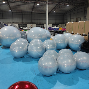Boules à facettes rouges personnalisées avec logo, en PVC, gonflables, écologiques, faciles à installer, ballon géant disco, <span class=keywords><strong>château</strong></span> gonflable brillant, ballons d'extérieur - Product Image 6