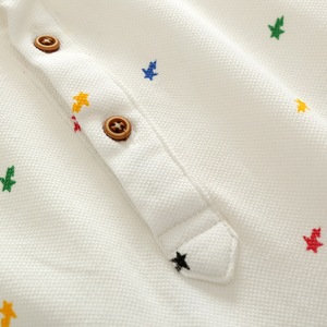 T-shirt polo décontracté à manches courtes pour garçons, imprimé simple, vente en gros en ligne - Product Image 2