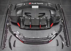 ชุดแต่งคาร์บอนไฟเบอร์สำหรับ Audi R8 ชุดแต่งคาร์บอนไฟเบอร์สปอยเลอร์ดิฟฟิวเซอร์หน้า สเกิร์ตข้าง - Product Image 2