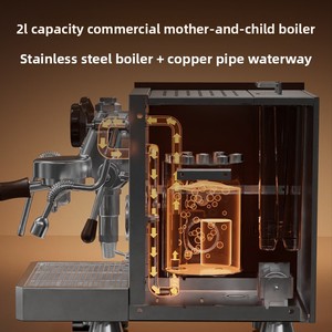 เครื่องชงกาแฟสำหรับบ้านและร้านกาแฟ ประสิทธิภาพสูง โครงสร้างสแตนเลส ระบบหม้อต้มความจุขนาดใหญ่ - Product Image 3