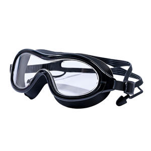 Swimming Goggles <b>Large</b> <b>Frame</b> Pc Lens Liquid Silicone Waterproof Anti Fog Unisex Adult Diving Swimming Goggles - Product Image 2