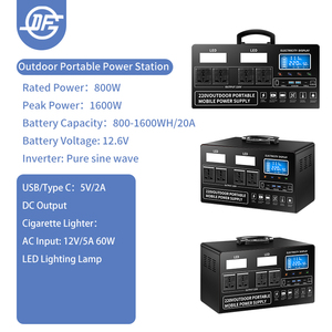 Banco de Energía Solar de Onda Sinusoidal Pura de 500W/1000W con Controlador MPPT, Arrancador de Emergencia y Linterna para Camping y Uso en Automóviles - Product Image 6