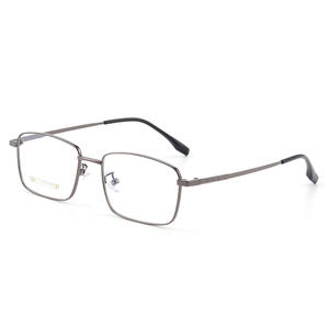 Montures de lunettes rectangulaires pour hommes Danyang, monture intégrale, titane 18K IP, ultra-légères, confortables, style professionnel - Product Image 2
