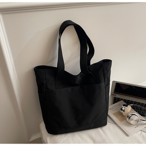 Bolsa de Mano Portátil de Gran Capacidad de Poliéster con Cierre Abierto y Estilo <span class=keywords><strong>Simple</strong></span> para el <span class=keywords><strong>Mercado</strong></span> y el Centro Comercial - Product Image 2