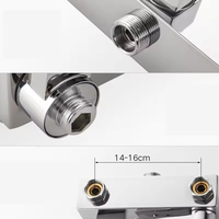 Système de douche de salle de bain en laiton chromé moderne ensemble de mélangeur douches de pluie robinet de tête eau chaude et froide ensemble de douche de salle de bain