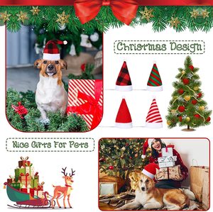 Gorro de Santa Claus para Mascotas, Gorro Navideño para Perros y Gatos, Disfraces para Mascotas, Gorro para Fiestas, Disfraces Lindos para Cachorros, Gatitos, Perros Pequeños y Gatos - Product Image 5