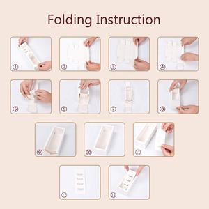 กล่องกระดาษแข็งเกรดอาหารสำหรับบรรจุขนมคุกกี้ <span class=keywords><strong>ช็อกโกแลต</strong></span>มาการองฝรั่งเศสแบบย่อยสลายได้ครึ่งโหล พร้อมโลโก้สั่งทำพิเศษ - Product Image 6