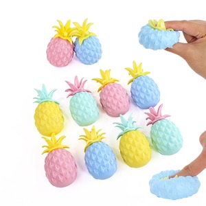 Cheap Fruit Shape Pull Stretch Promote Stress Relief Pineapple Gel Water <b>Bead</b> Squeeze Ball Fidget Toys - Product Image 3