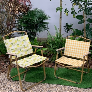 Ensemble de chaises pliantes en fer et table en bois massif pour l'extérieur, mobilier de jardin portable, équipement de <span class=keywords><strong>camping</strong></span> et de pêche - Product Image 4
