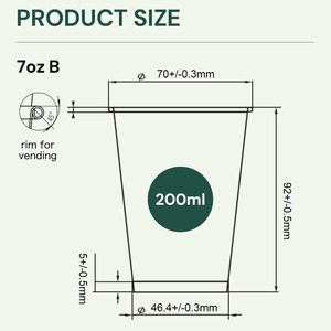 Chất lượng hàng đầu bán hàng tự động nóng cốc giấy 7Oz cho 70mm, 70.3mm Necta, dallymary, chọn, Lavazza, <span class=keywords><strong>azkoyen</strong></span> Máy bán hàng tự động - Product Image 6