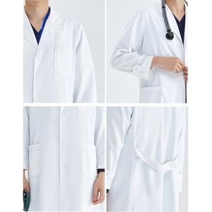 Blouse de travail soyeuse pour hôpital, uniforme sanitaire, blouse blanche de médecin, vêtements de travail durables pour dentiste, blouse de laboratoire de chimie pour hommes - Product Image 5