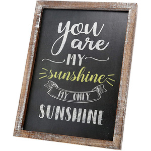 Tableau noir vertical en bois à poser sur table - Product Image 1