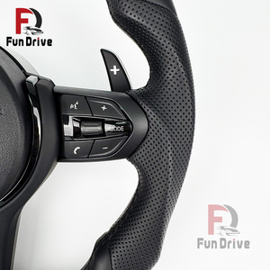 Volante de Cuero para <span class=keywords><strong>BMW</strong></span> M Performance, Volante para F30 F10 F32 F20 F15 F25 E70 E71 E72 E90 E92 M3 M5 M6, Accesorios para Automóviles - Product Image 4