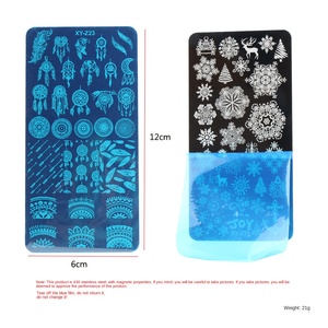 Durable Stainless Steel <strong>Nail</strong> Art Printing Steel Plate Durable Lace Flower Butterfly Checkered National Wind <strong>Nail</strong> Making <strong>Transfer</strong> - Product Image 4