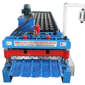 Color Coated Cold Rolled Roof Cnc Steel Sheet Glazed Tile Roll Forming Machine