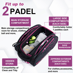 Nouveau sac à dos grande capacité avec double bretelles - sac de tennis multifonctionnel - sac de pickleball multifonctionnel - Product Image 2