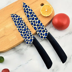 Couteau de chef premium, 2 ensembles, lame en céramique, manche en plastique, survie en plein air, préparation aux situations d'urgence, durable, vente chaude, livraison rapide - Product Image 2