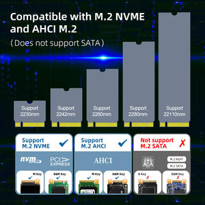 MAIWO <span class=keywords><strong>2</strong></span> alat Gratis USB Mini 3.<span class=keywords><strong>2</strong></span> Gen2x2 NVMe / 12 + 16 PIN AHCI M.<span class=keywords><strong>2</strong></span> SSD stasiun Dok duplikator 20Gbps HDD Docking - Product Image 6