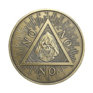 Ja Of Geen Voorspelling Beslissing Munt Ouija Alziend Oog Of Dood Engel Gotische Verkoperde Munt Souvenir Herdenkingsmunt - Product Image 3