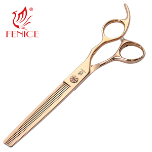 Rose gold 6.5 ''7 inch dog cat grooming thinning scissors Kit pet grooming scissors - Product Image 1